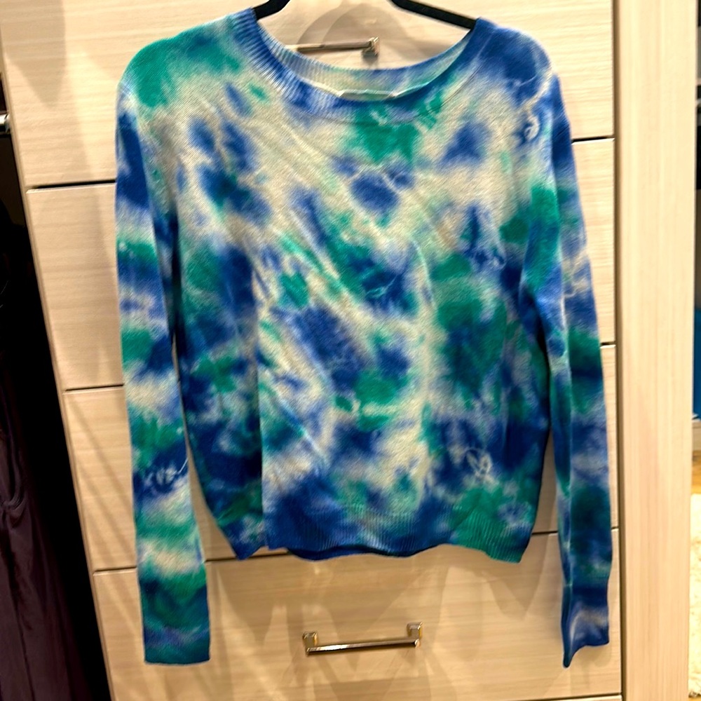 Autumn Cashmere tie dye cashmere sweater-new with tags, so soft!